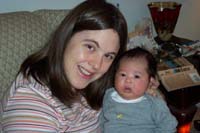 With my Mommy